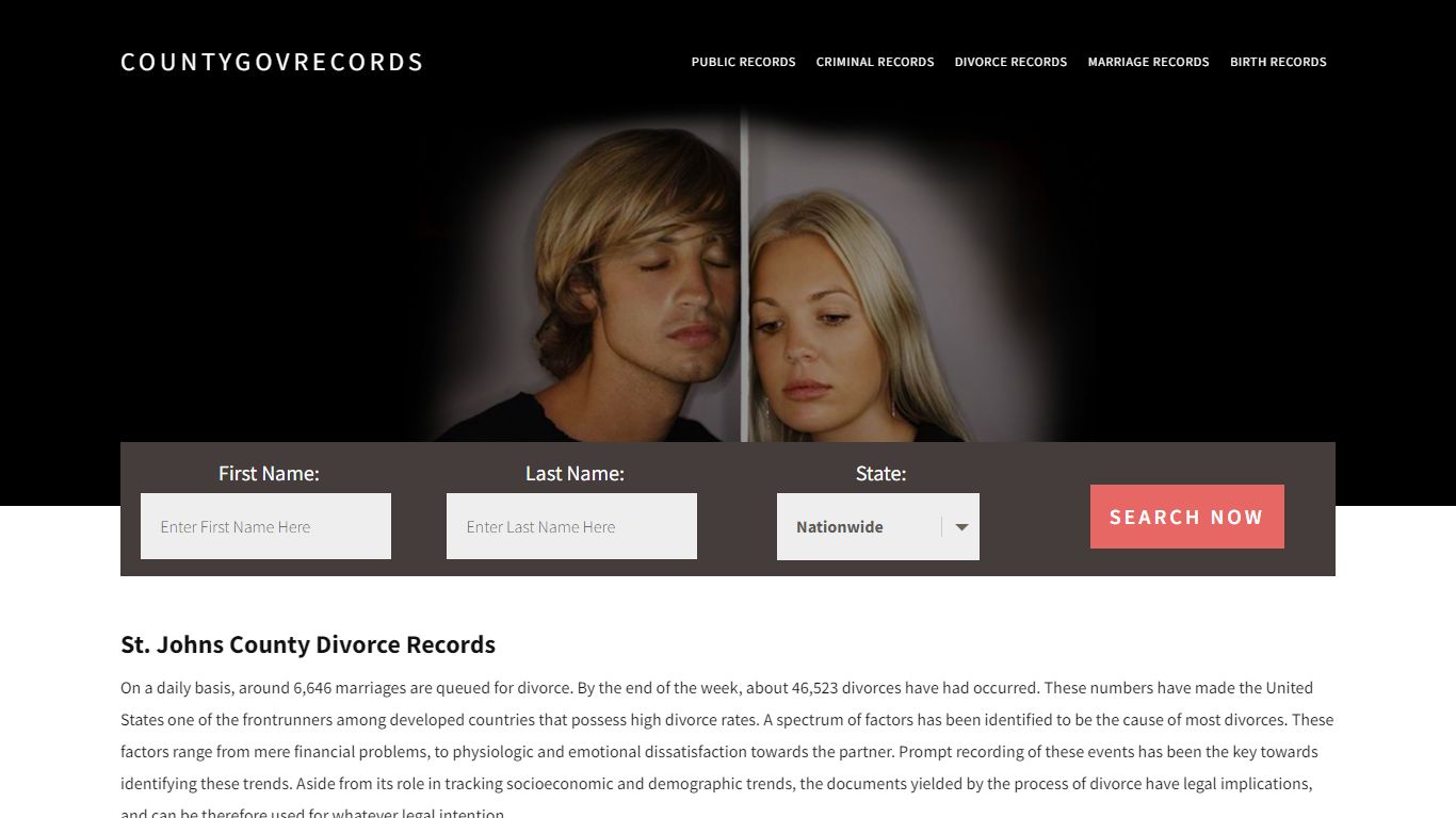 St. Johns County Divorce Records | Enter Name and Search|14 Days Free