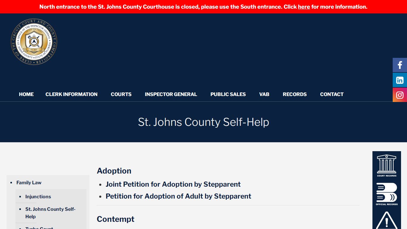 St. Johns County Self-Help - St. Johns County Clerk of Court